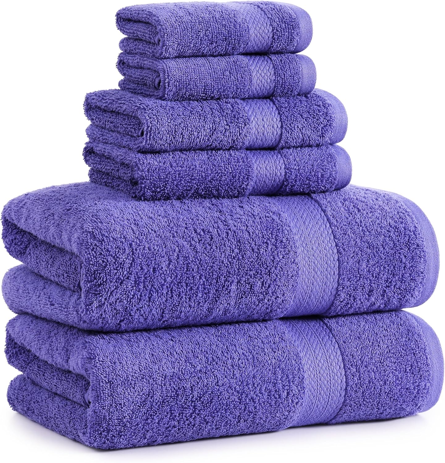 Amazon.com: LANE LINEN 100% Cotton Luxury Towel Set for Bathroom - 6 ...