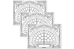 Palace Learning 3 Pack - Fill-In 6-Generation Family Tree Chart