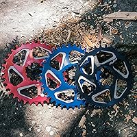 Vista 4 de Funn Solo DX - Plato ancho estrecho para cadena de 9, 10, 11, 12 velocidades, compatible con bielas de interfaz de montaje directo SRAM