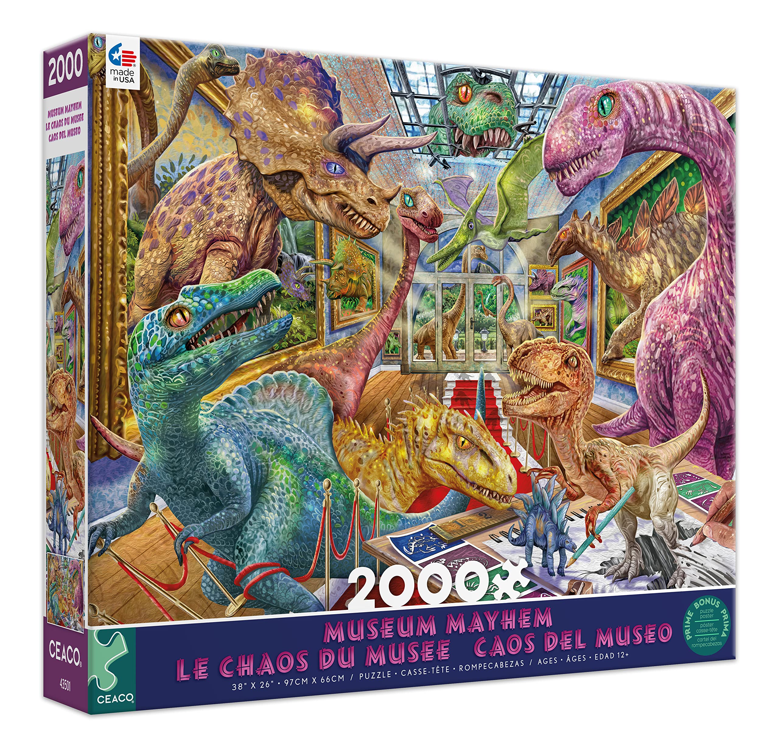 Ceaco - Steve Sundram - Museum Mayhem - Puzzle da 2000 pezzi