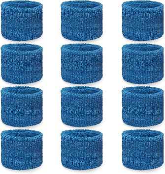 Couver WBY330 Unisex 2.5" Tall/Youth Kids Cotton Terry Wrist Bands/Wristbands for Event use, Party Favor, 12PCS Bulk Set Pack