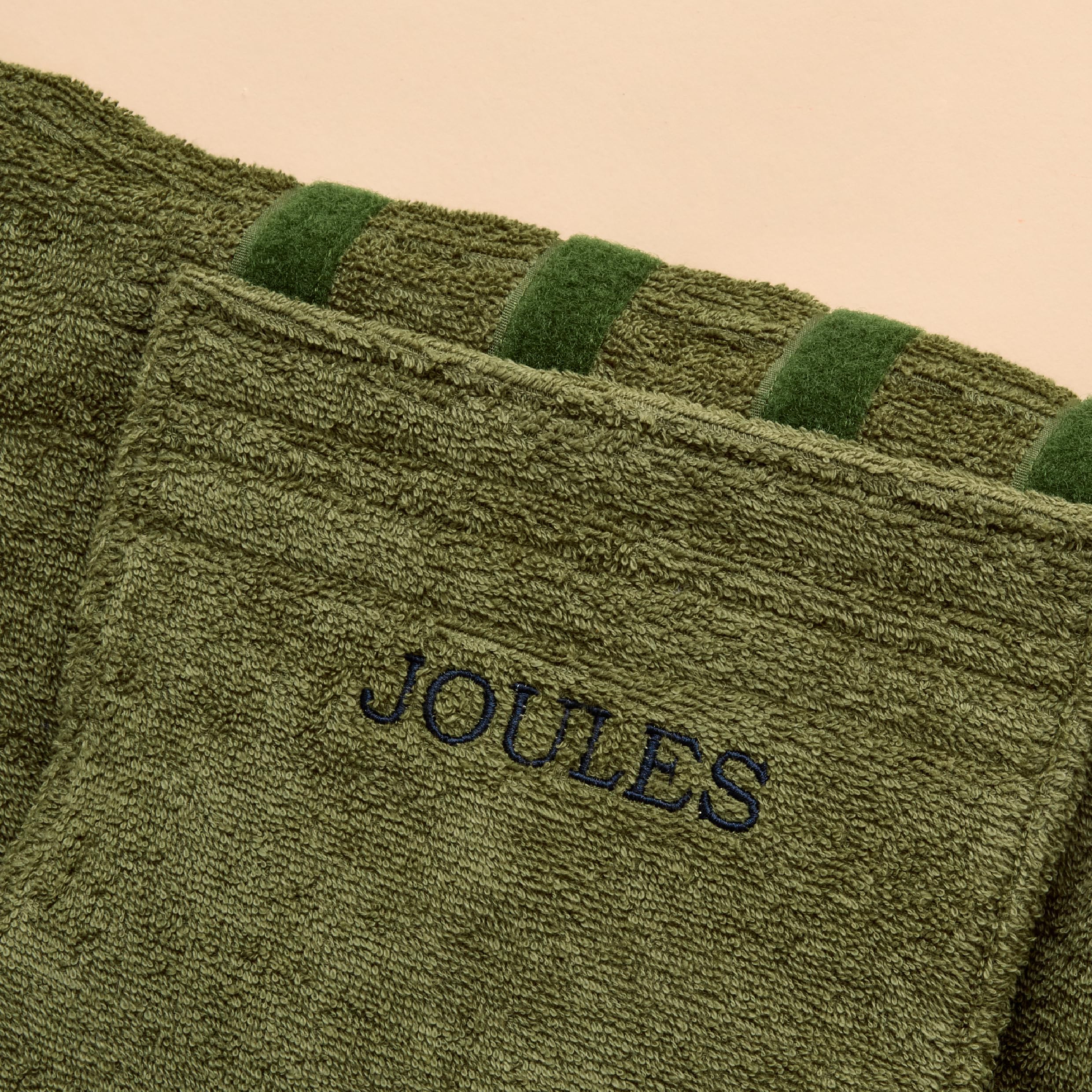 Rosewood x Joules Khaki Trockenmantel für Hunde, Medium - saugfähiger Handtuchmantel für nasse Hunde mit Aufbewahrungstasche, schnell trocknend, weich, Leichter Haustier-Bademantel