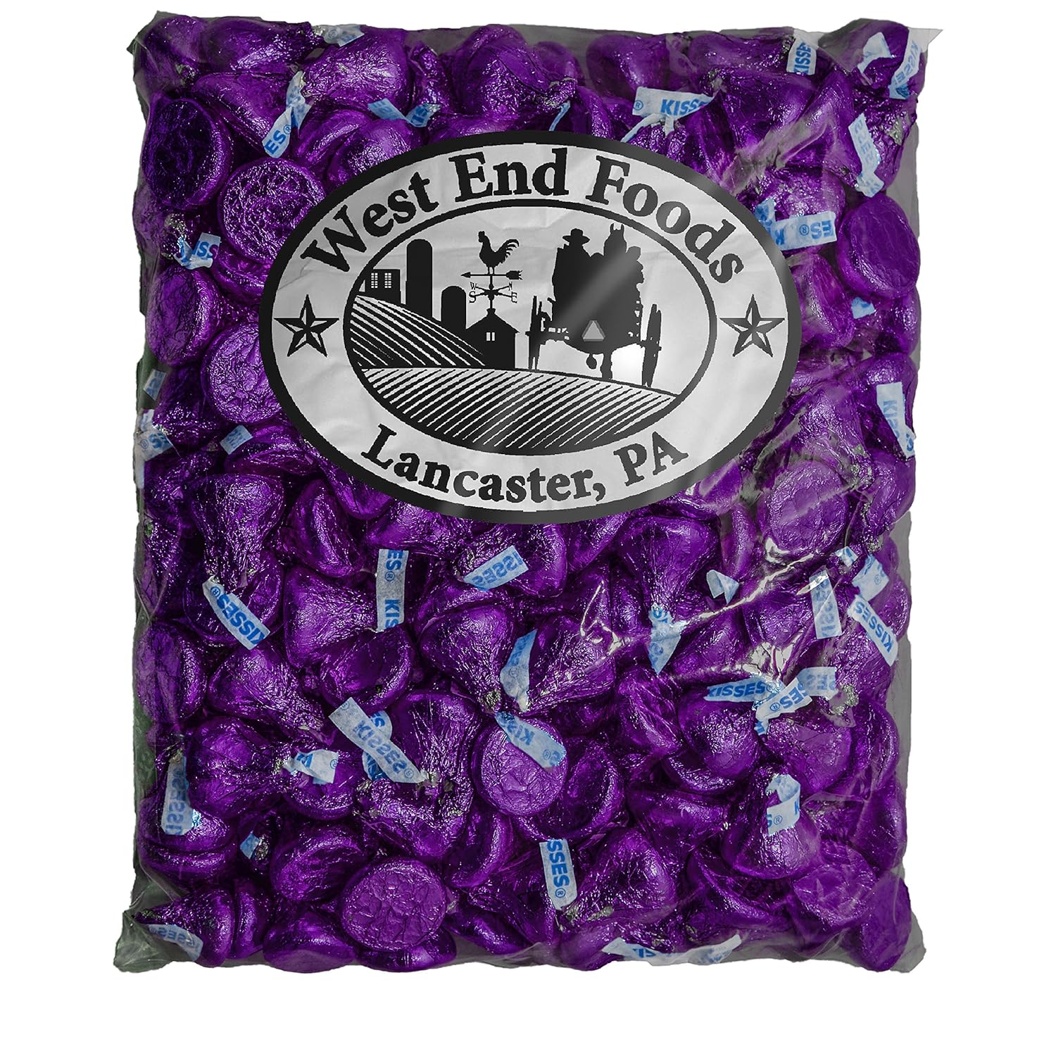 Leche a granel chocolate Hershey Kisses morado láminas (2