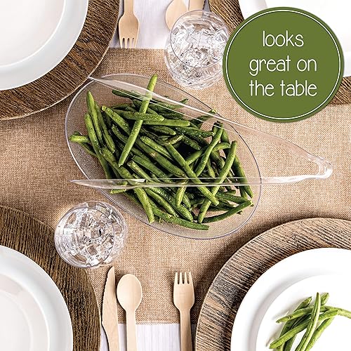 Miniatura 3 de Plasticpro Pinzas desechables de plástico para servir de 8.5 pulgadas, duraderas, resistentes, utensilios de servicio premium, transparentes,