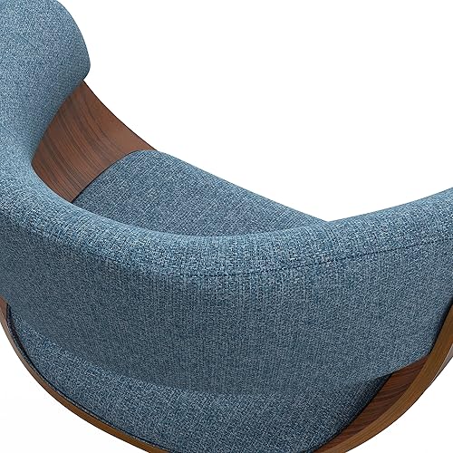 Miniatura 133 de SIMPLIHOME Lowell Taburete de bar giratorio ajustable, silla tapizada de metal de 33 pulgadas de altura del asiento en tela de aspecto de lino gris