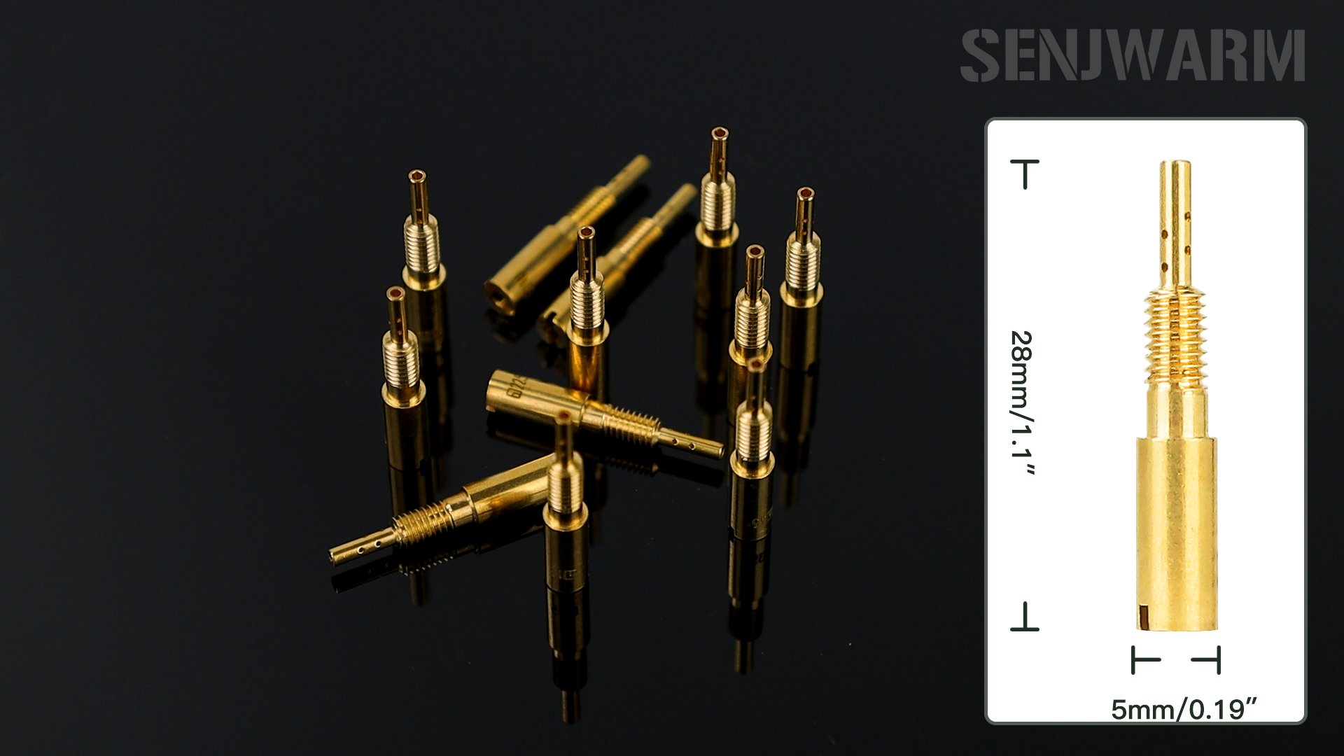 Amazon.com: 12PCS Brass Pilot Jet 10-37.5 for Mikuni HS40, HSR42