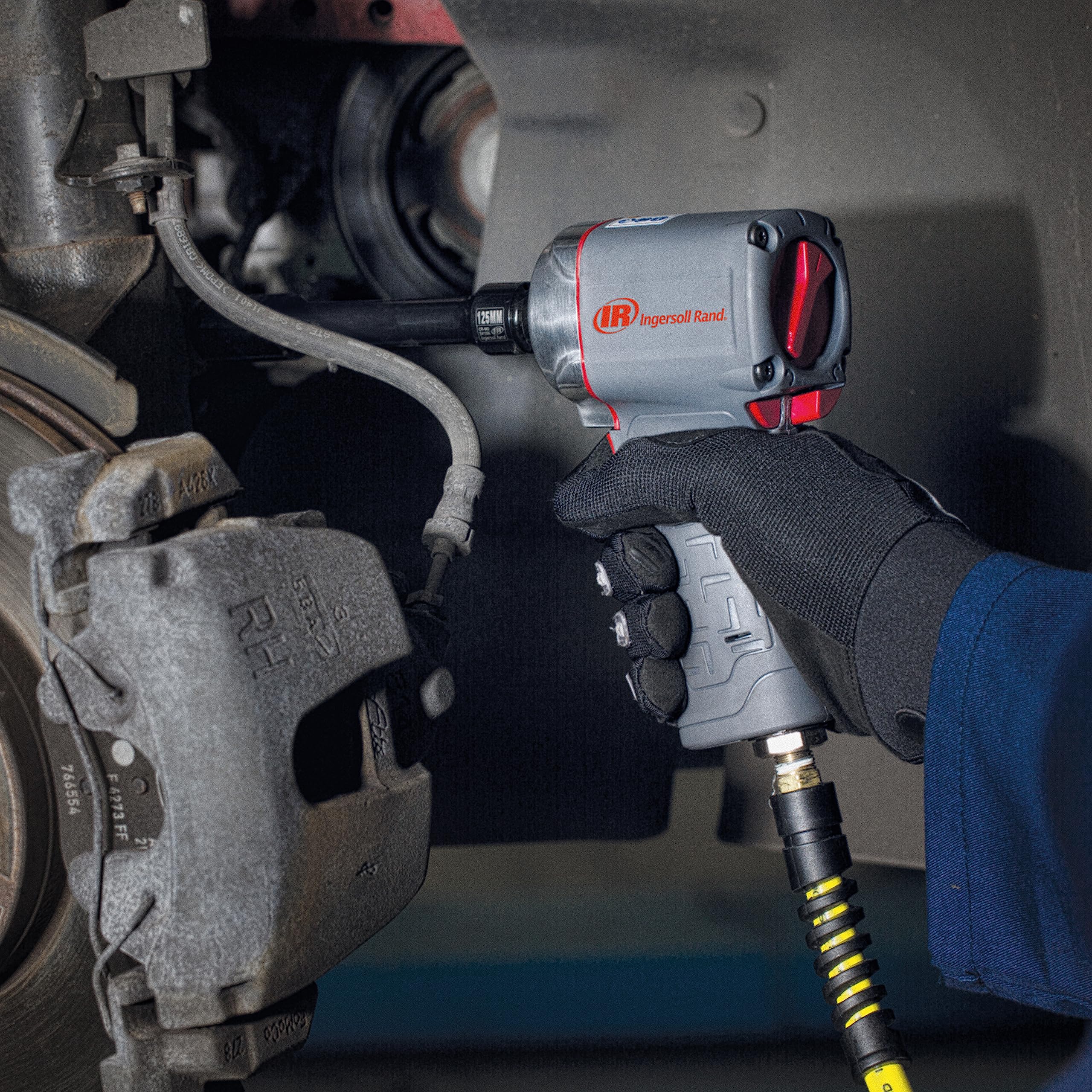 Ingersoll-Rand 15QMAX Clé à chocs pneumatique, 3/8 pouces, ultra compacte, couple maximum avec technologie silencieuse, outil robuste