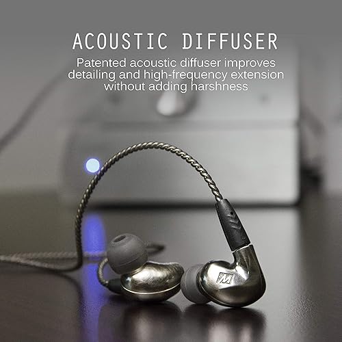 Miniatura 8 de MEE audio Pinnacle P1 - Auriculares intrauditivos audiófilos de alta fidelidad con cables desmontables, EP-P1-ZN-MEE, Pinnacle P1 (Zinc)