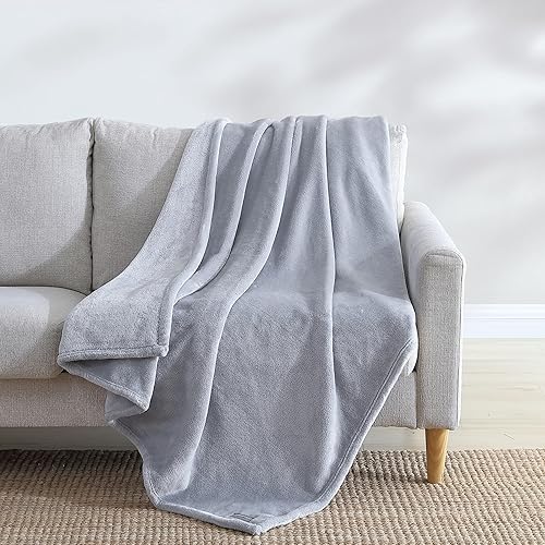 Eddie Bauer - Manta de felpa ultra suave para decoración del hogar, ropa de cama para todas las estaciones (gris sólido Ultra Lux, 50 x 60) Eddie Bauer - Manta de felpa ultra suave para decoración del hogar, ropa de cama para todas las estaciones (gris sólido Ultra Lux, 50 x 60)