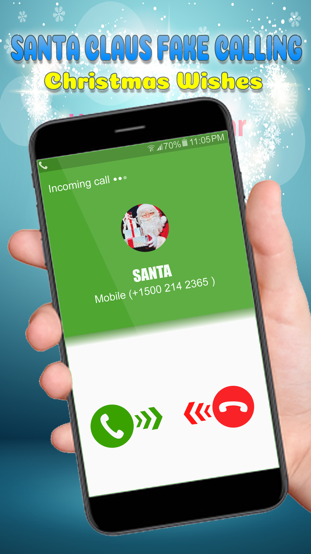Santa Claus Fake calling 📱 Christmas Wishes for