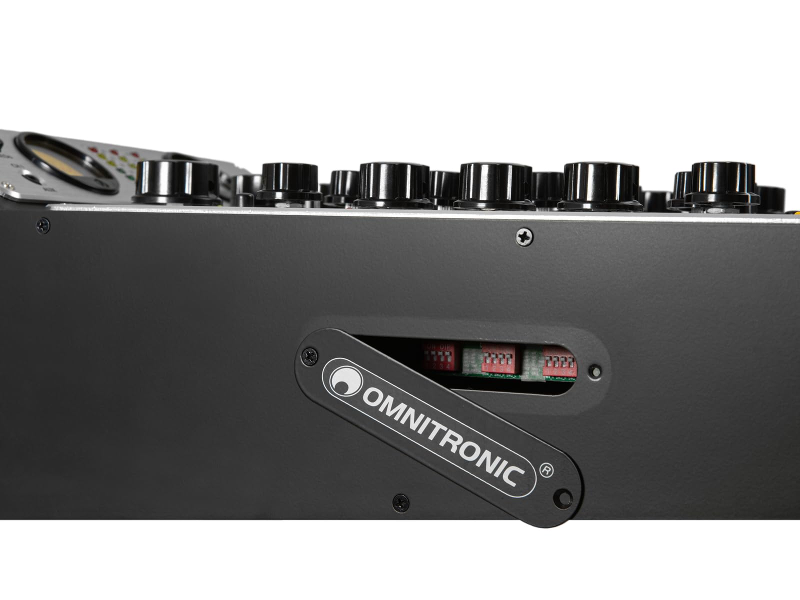 OMNITRONIC TRM-222 2-Kanal Rotary-Mixer | Rotary-Mixer mit 3-Band-Frequenzisolator, VCF-Filter und FX Loop