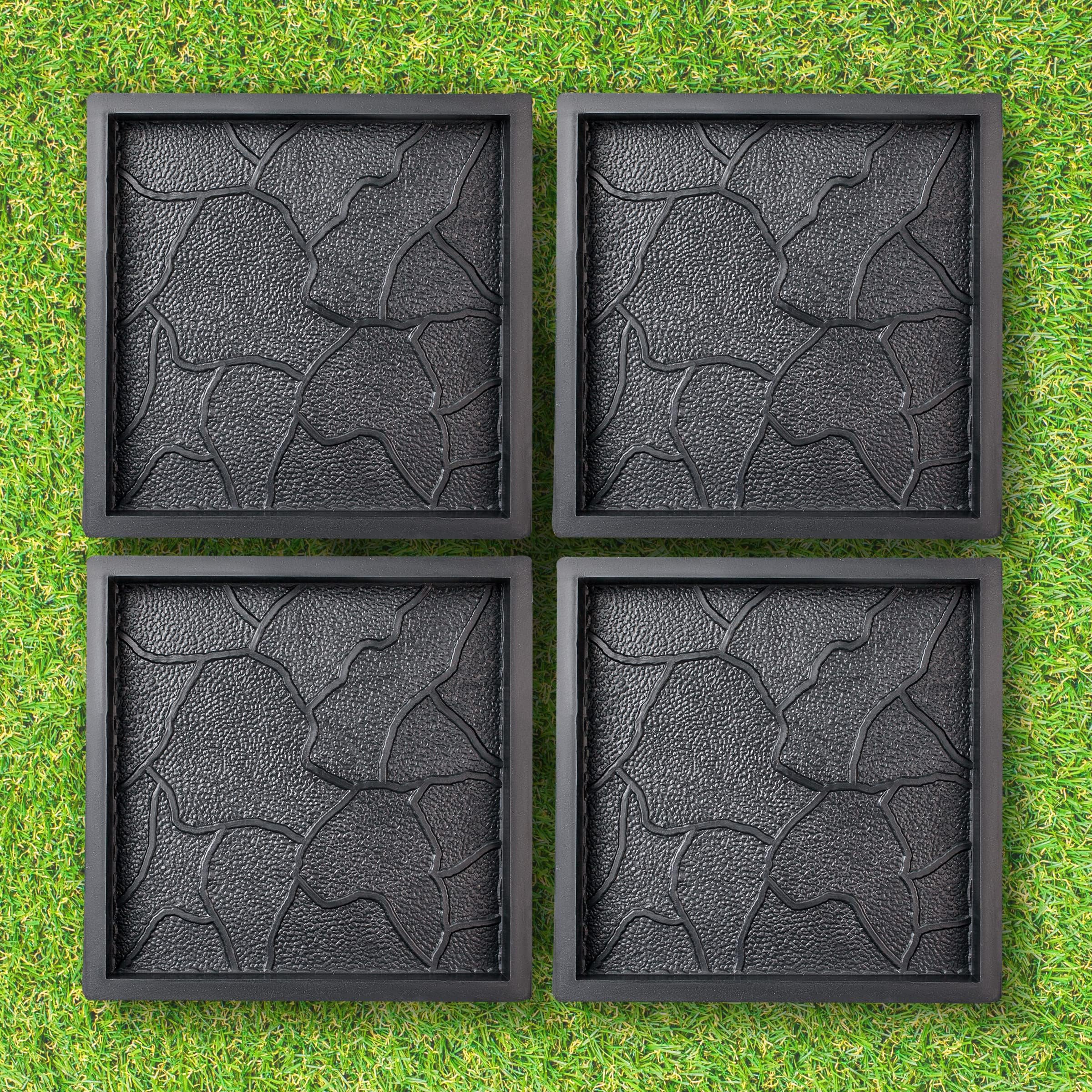 BETONEX Plastic Molds Concrete Set Patio Paving Mold 4 pcs