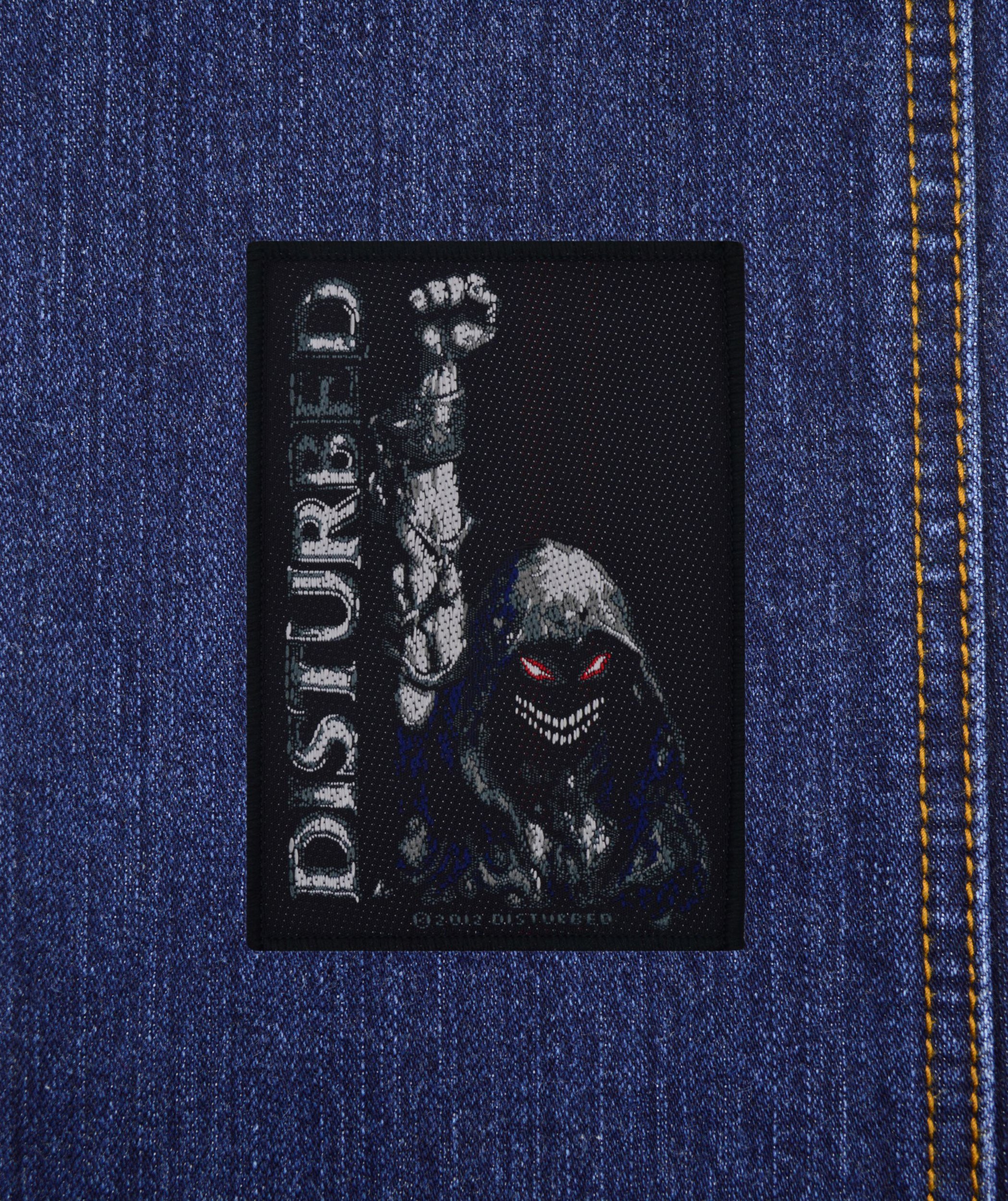 Rock Off Disturbed Eyes Offizieller Aufnäher – 7x10 Cm, Für Jacken & Taschen