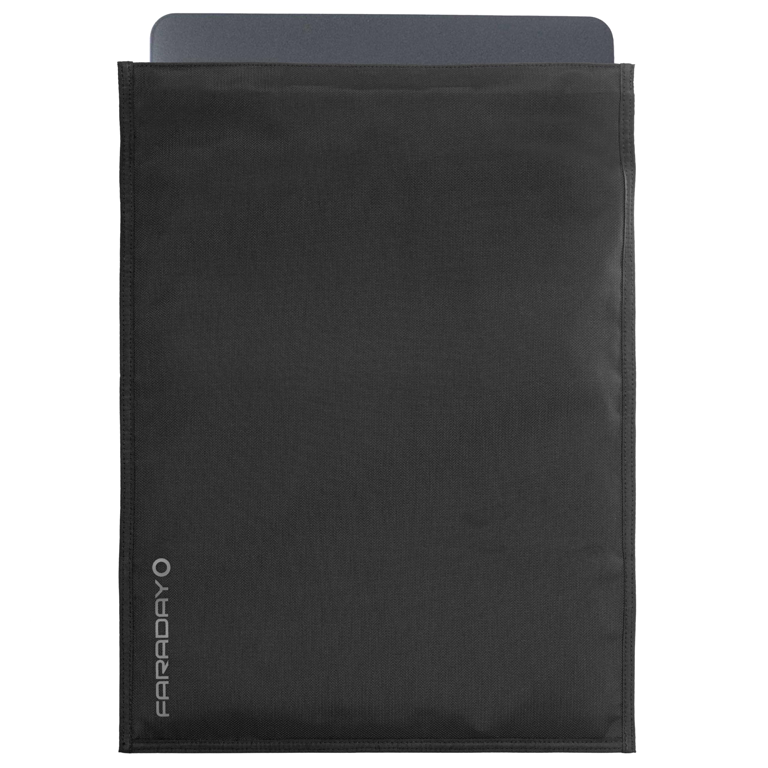 Faraday Defense Faraday Bag Jacket Pro for XL Laptops | Magnetic Closure, Shielding - Law Enforcement &amp; Military, Travel &amp; Data Security, Privacy, Anti-Tracking Anti-Hacking Black (Laptop XL)