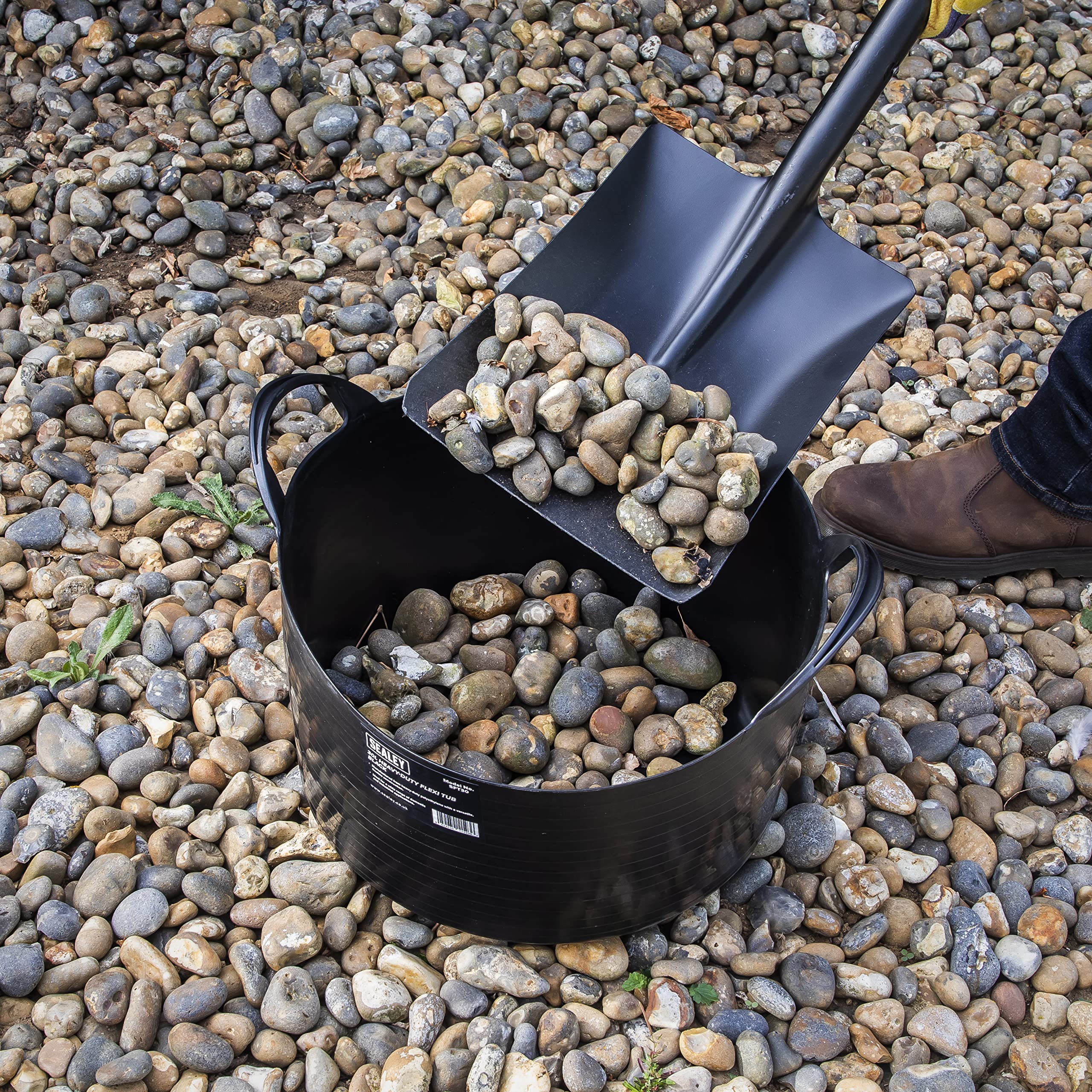 Sealey SFT30 30L Heavy-Duty Flexi Tub - Black