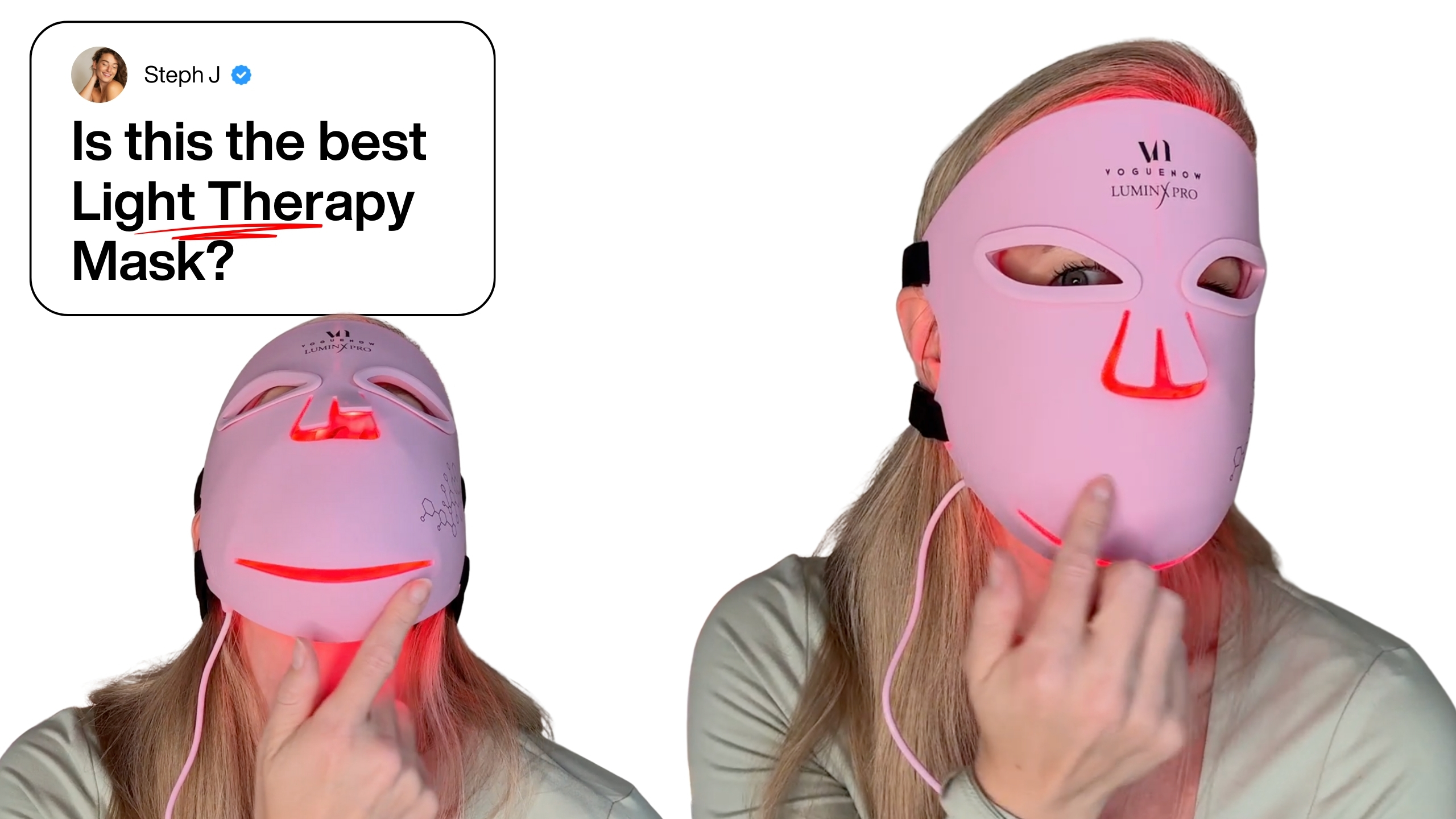 Amazon.com : VogueNow LED Light Therapy Mask - FDA-Cleared Device