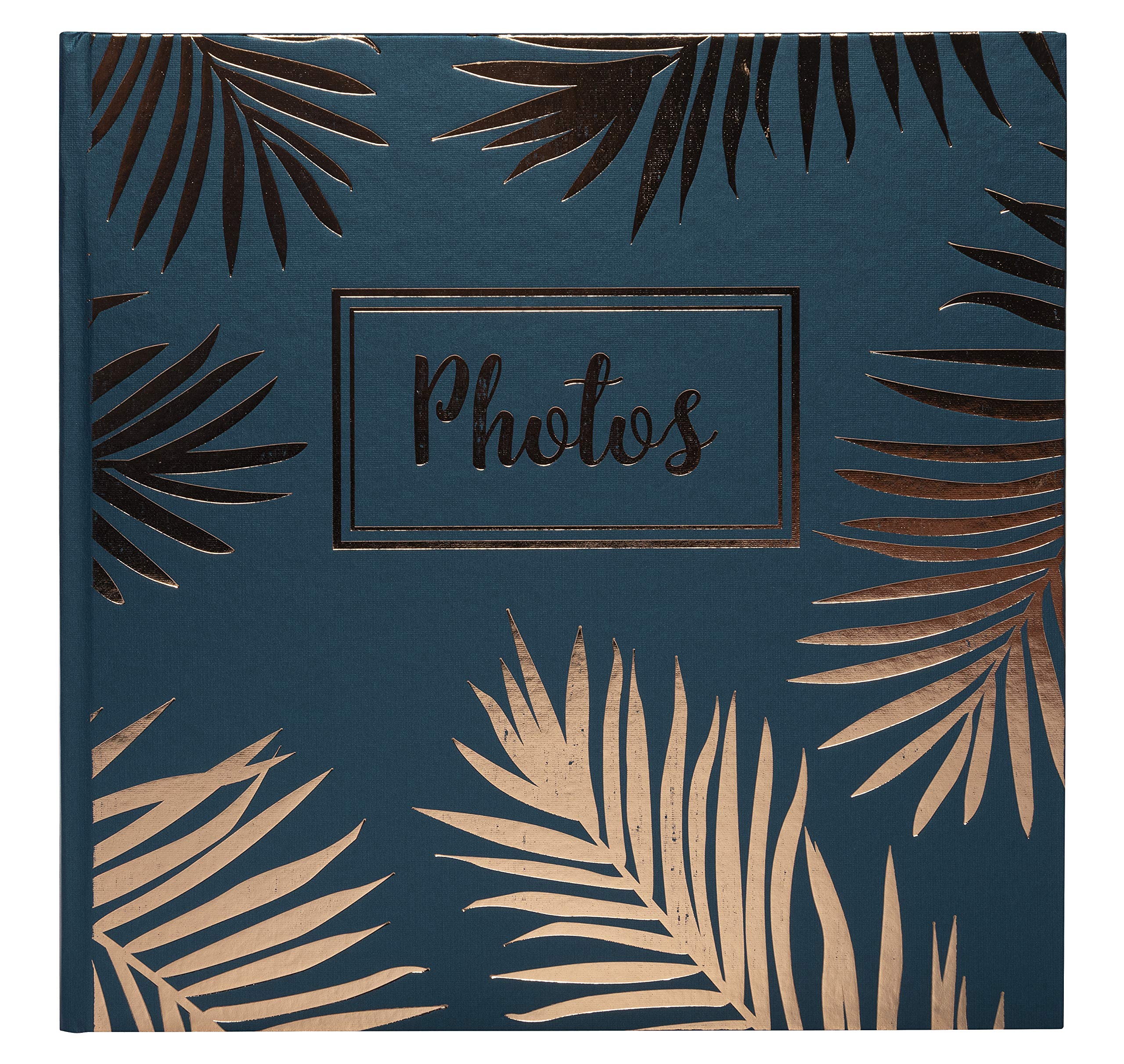Exacompta - Ref 16307E - Palma Wirebound Photo Album - 320 x 220mm in SIze, 50 Black Card Pages, Holds Up To 100 Photos - Suitable for Scrapbooking - Blue Cover
