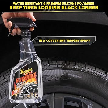 Meguiar's G1224 Hot Shine Tire Spray - 24 Oz Spray Bottle