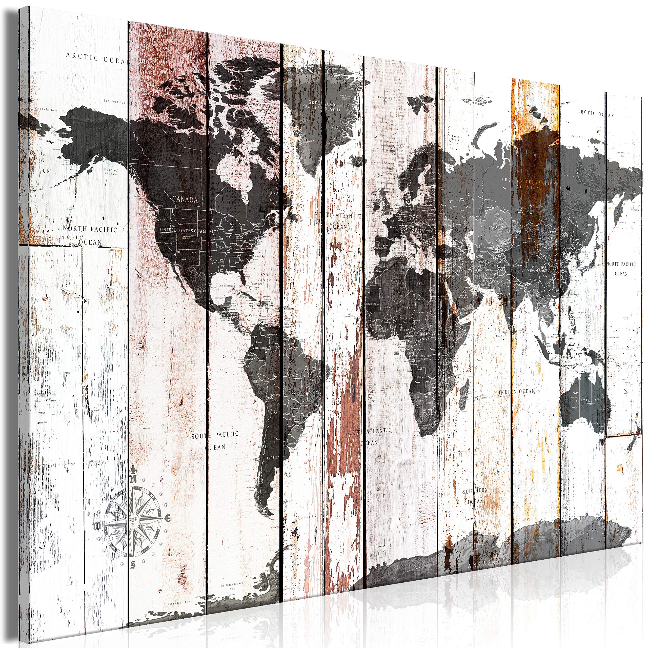murando Cuadro Acústico Mapamundi 120x80 cm espuma acústica absorbe