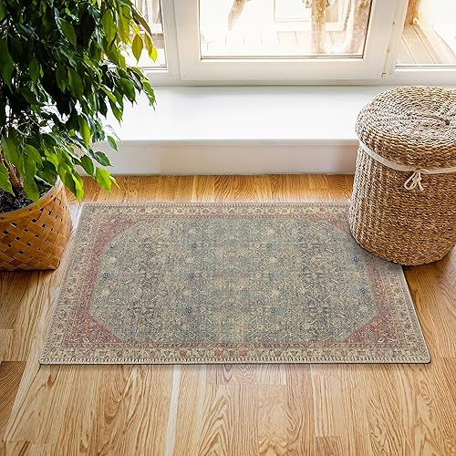 Miniatura 4 de RugOver Alfombra lavable a máquina, apta para mascotas y antideslizante, para cocina, baño, sala de estar, decoración del piso del hogar (granero