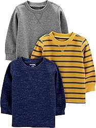 Simple Joys by Carter's Boys 3-Pack Thermal Long Sleeve Shirts