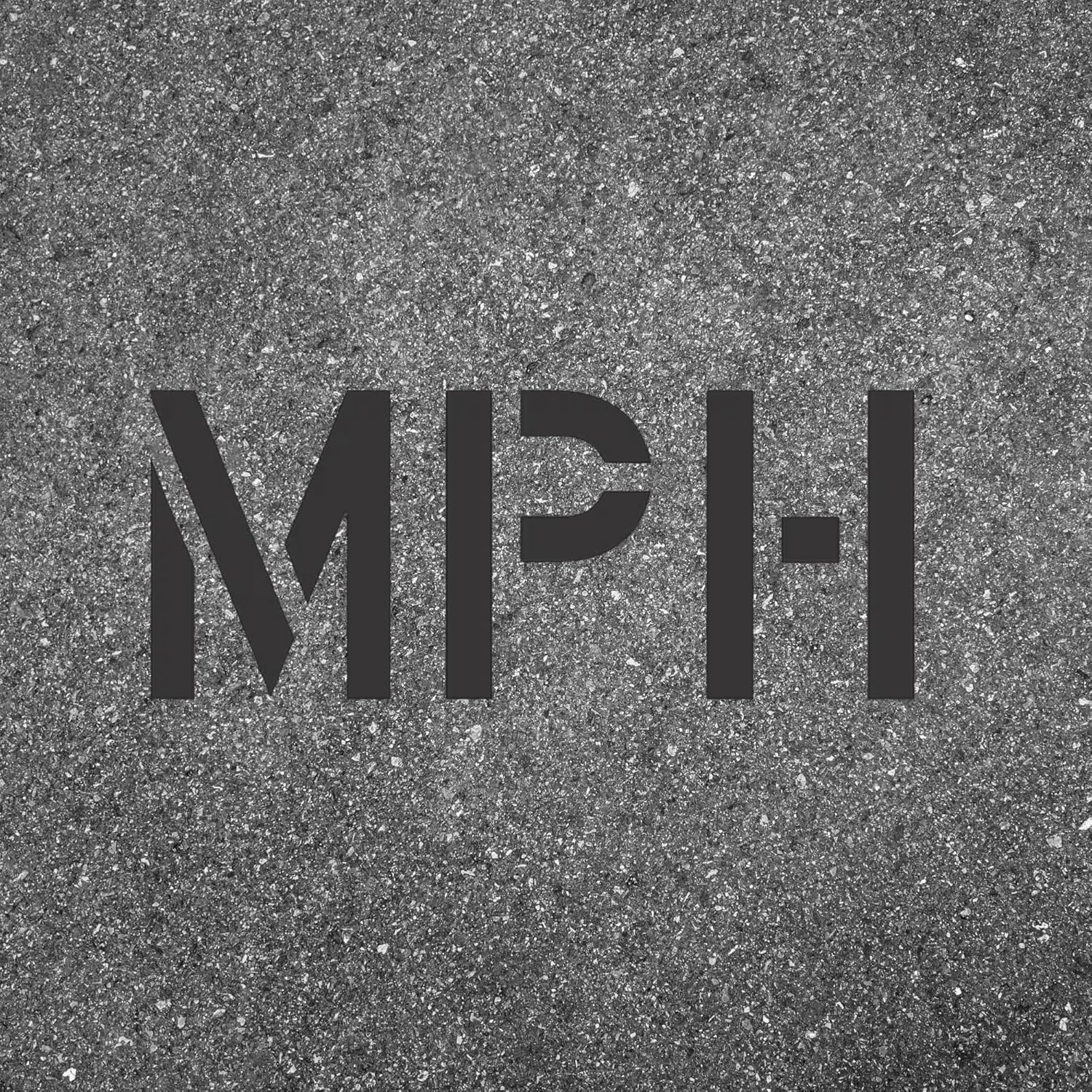 MPH Stencil with 12" Letters Miles Per Hour Template for Building Managers and Owners 1/8" Thick Establish Speed Limits and Zones USA Made Paintable Plastic Piece by Marketing Holders
