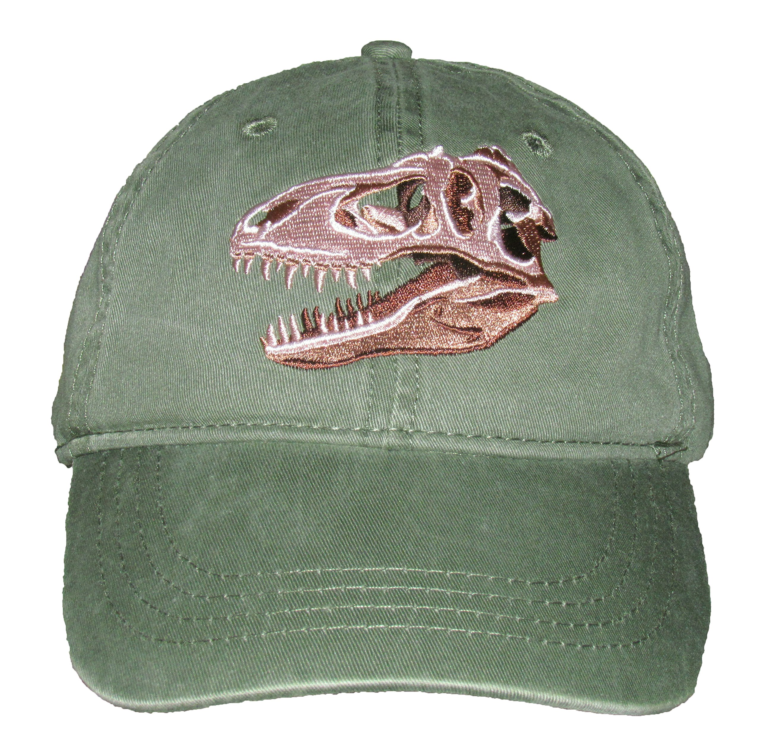 T-Rex Embroidered Cotton Cap Green
