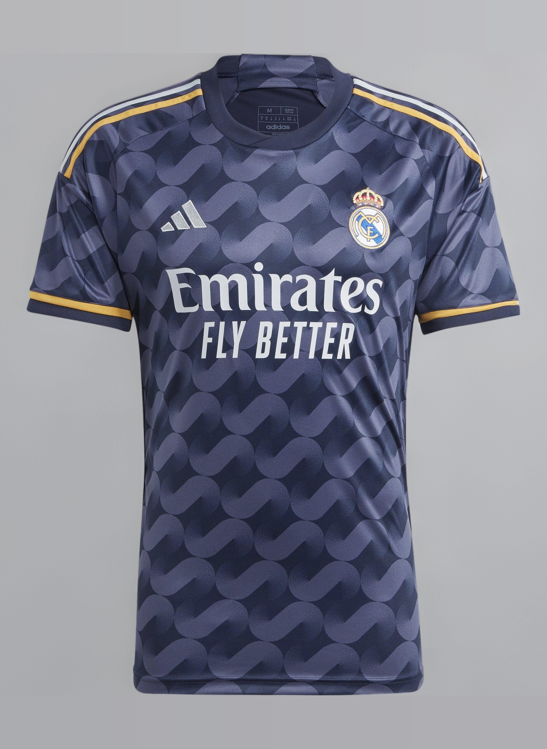 adidas Men's Real Madrid 23/24 Home Jersey - A Sleek and Lightweight Jersey with Gold Accents and Legendary Soccer History