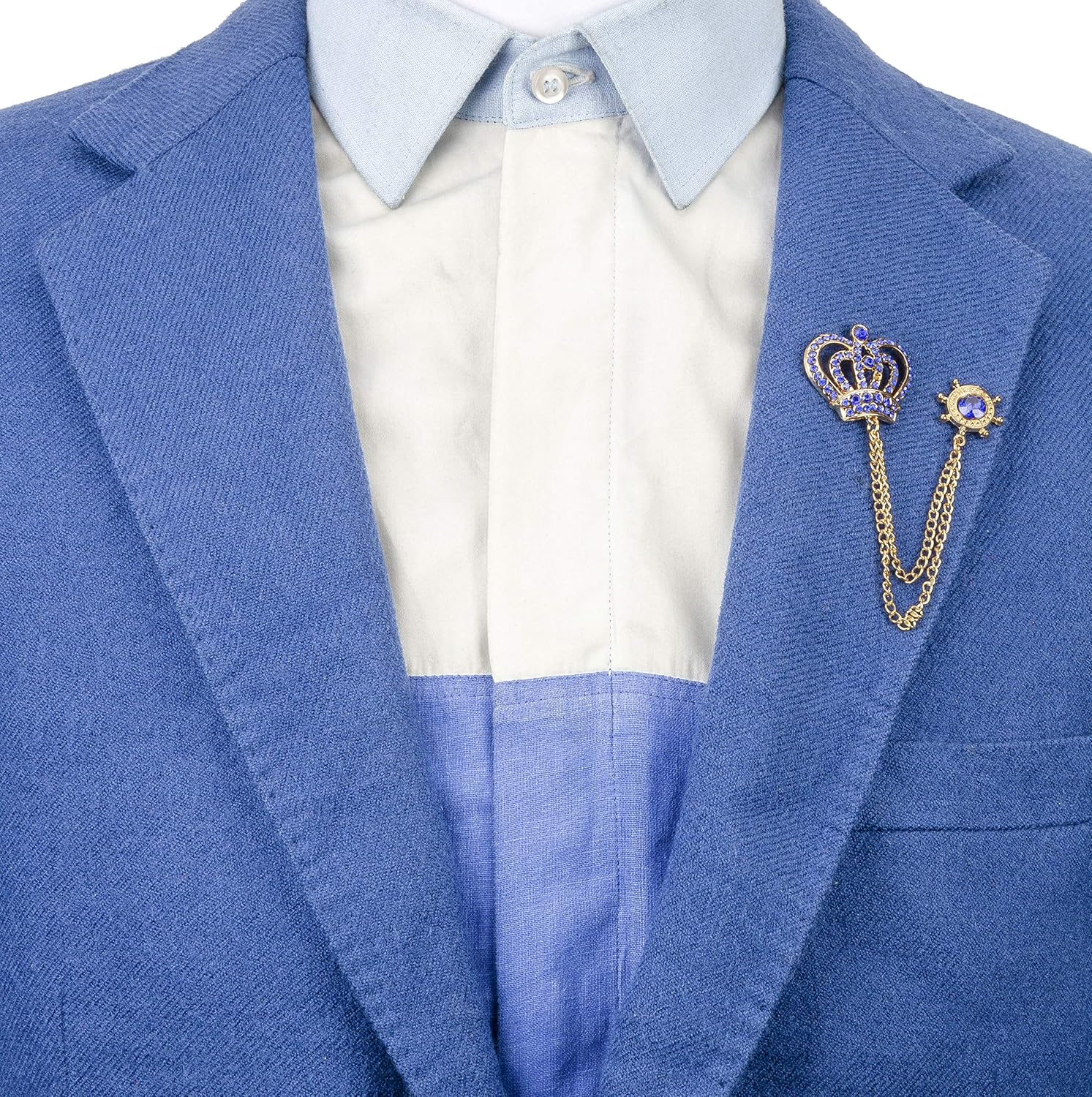 A N KINGPiiN Ship Wheel Lapel Pin Badge Gift Party Shirt Collar,Costume Pin Accessories for Men Brooch