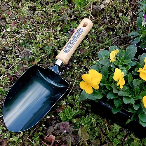 Miniatura 3 de Garden Helper Herramienta de jardín de pala de suelo, herramienta grande y suelta para trasplante y jardinería, baldo de acero japonés resistente,