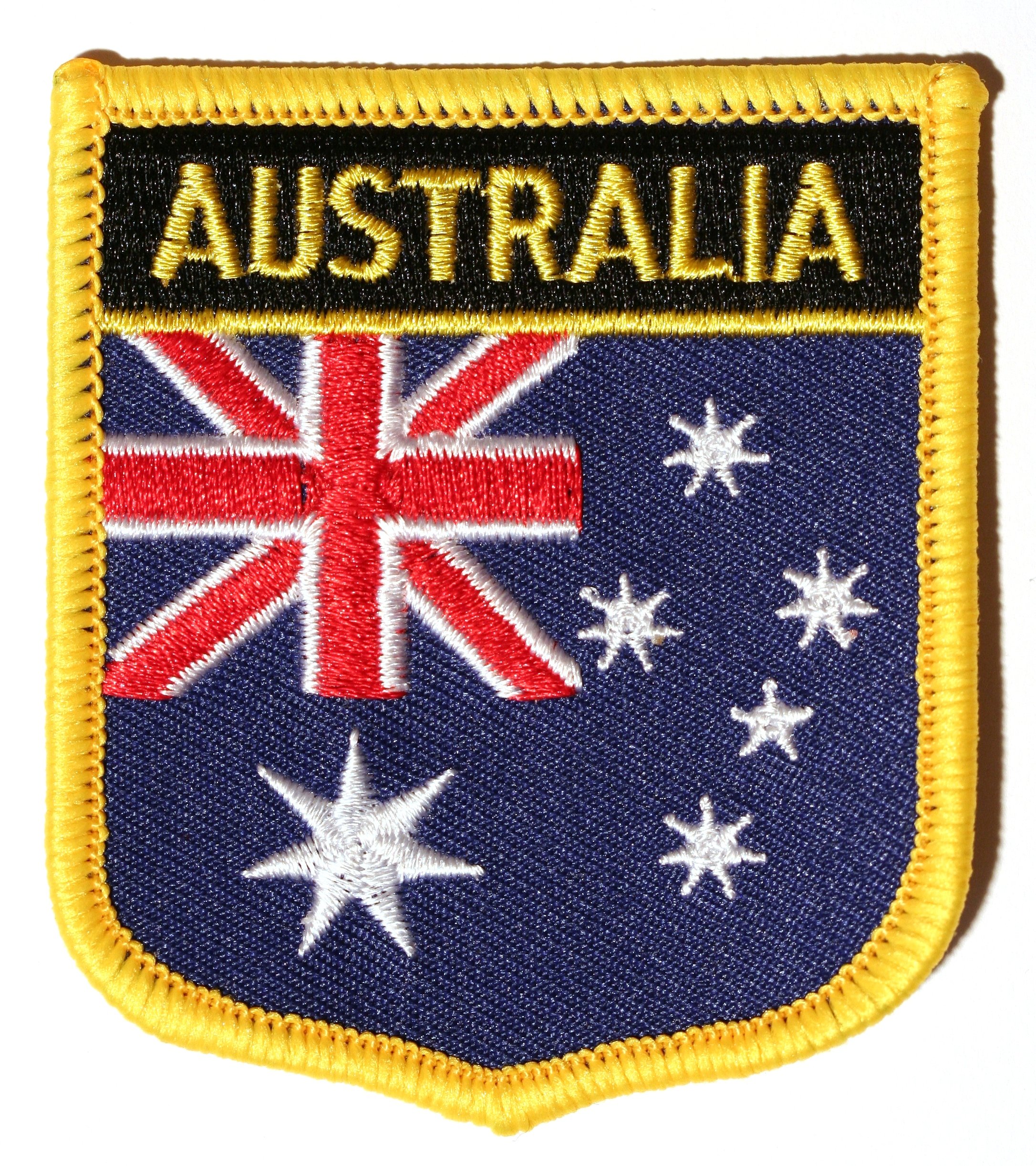 Buxton's Badges Australia Embroidered Shield Flag Patch