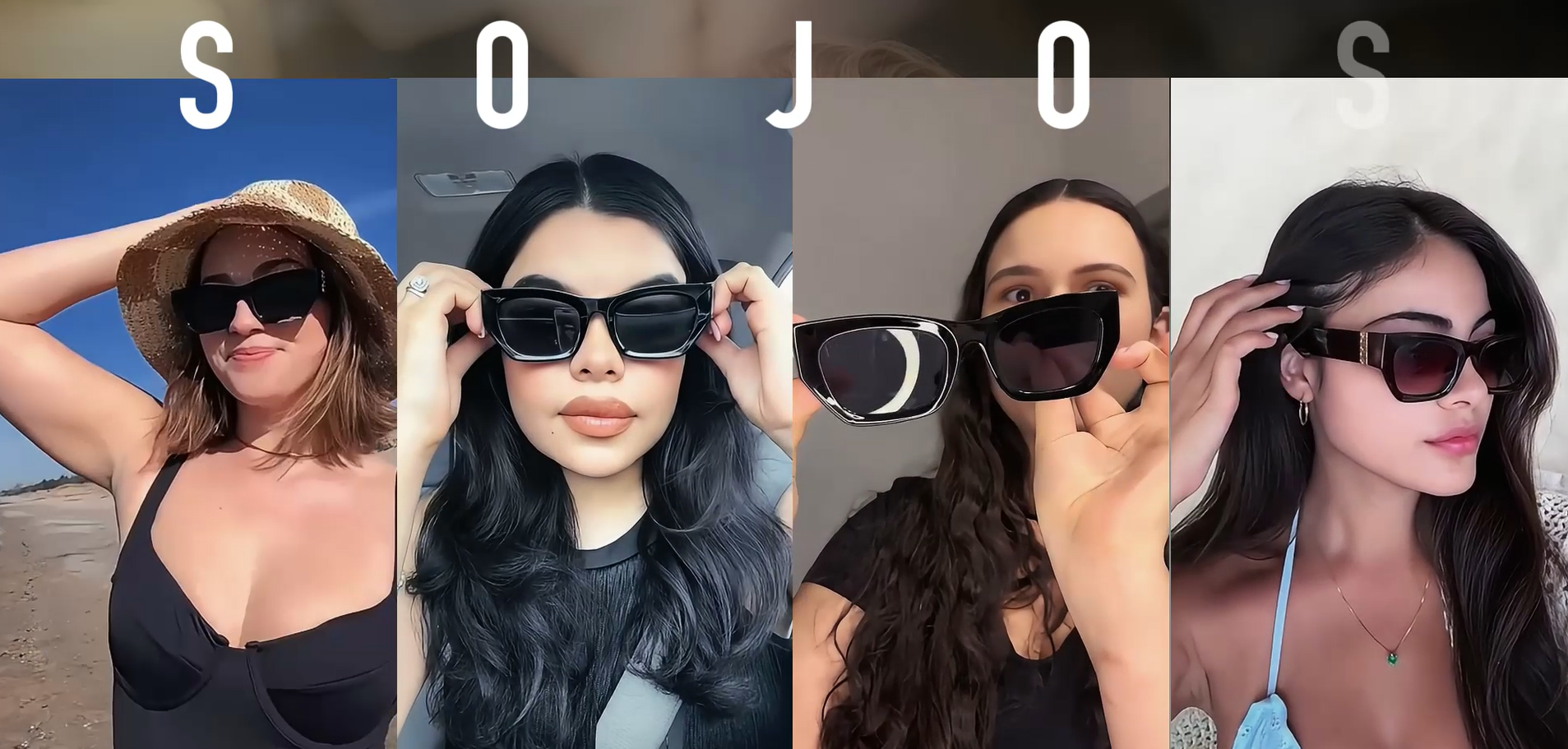 Amazon.com: SOJOS Trendy Rectangle Cateye Sunglasses Womens 