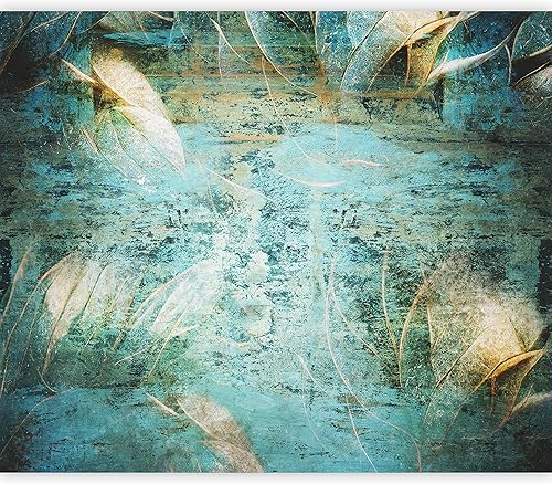 artgeist Wall Mural Tropical Leaves 154x110 in - Peel and Stick Self-Adhesive Wallpaper Removable Large Sticker Foil Wall Decor Print Design Mural