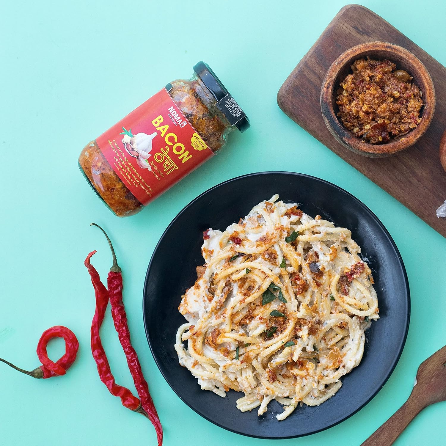 Nomad Food Project Bacon Thecha Red | 200gms