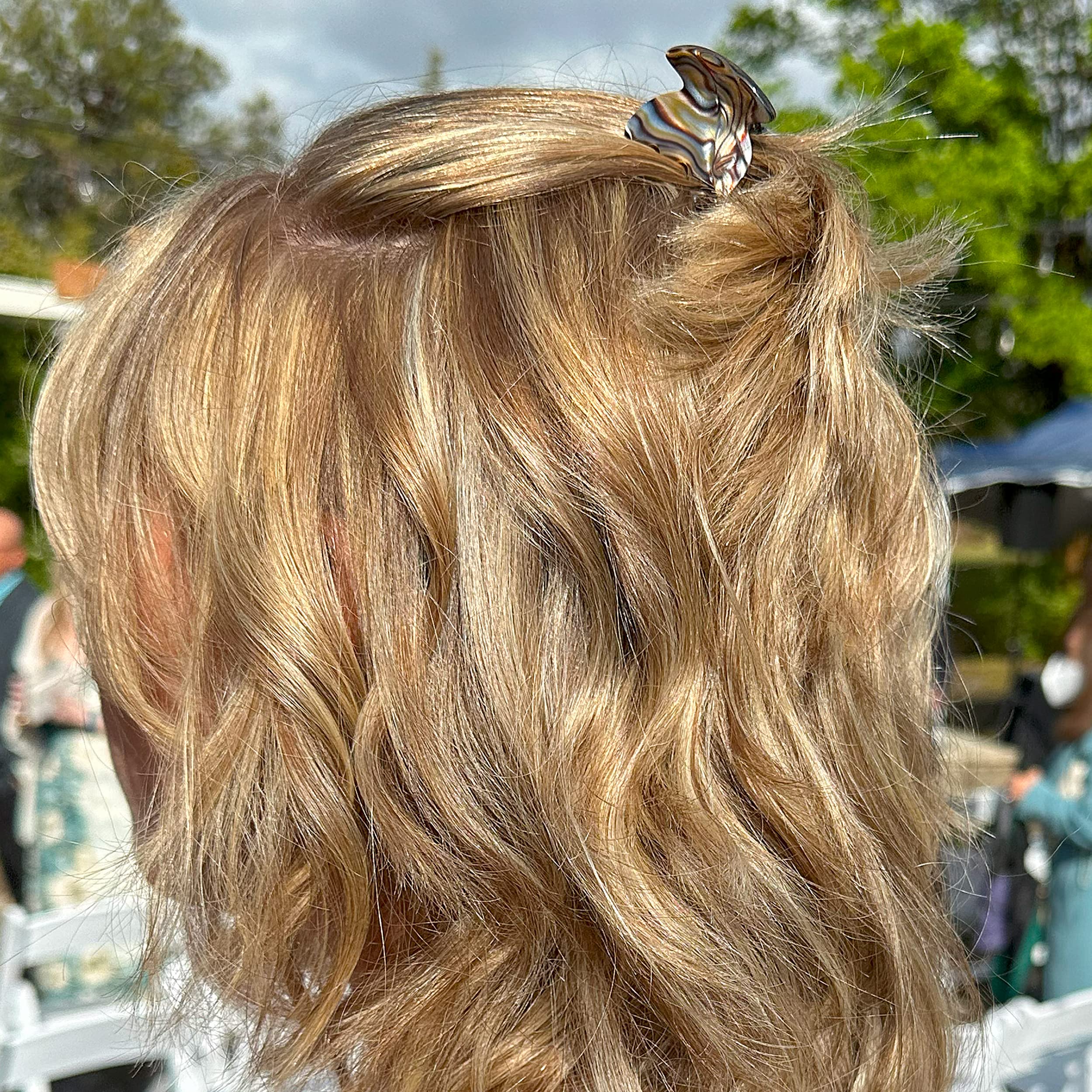 Camila Paris CP3180 Französische Haarspange für Frauen, handgefertigt, Onyx, kleine Mädchen, Haarklammern, langlebig, Styling-Haarschmuck für Frauen, starker Halt, rutschfester Griff, hergestellt in