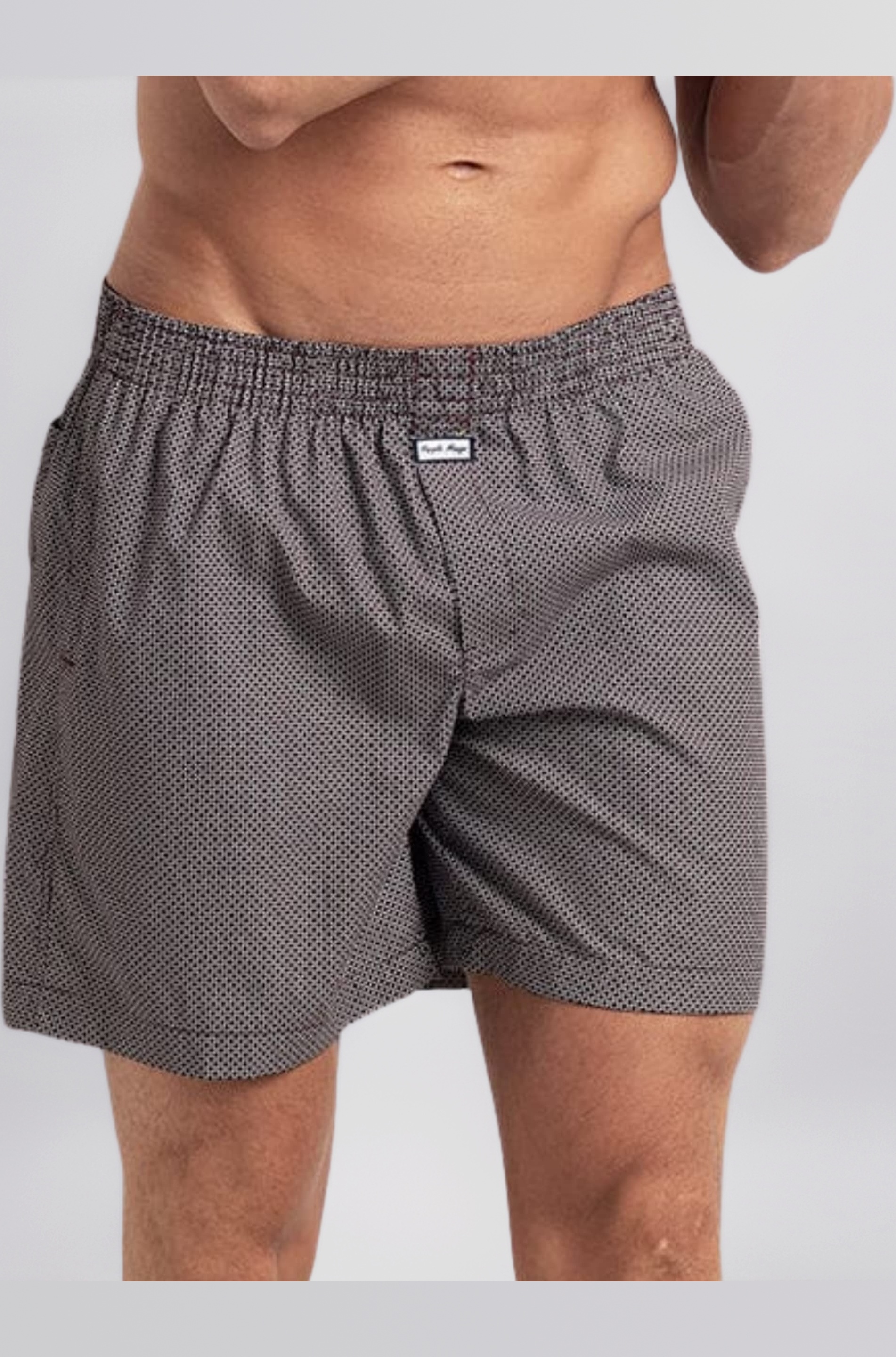 Purple Mango Men's Boxer Shorts - Premium Cotton Poplin Fabric - Two Side Zipper & One Back Pocket