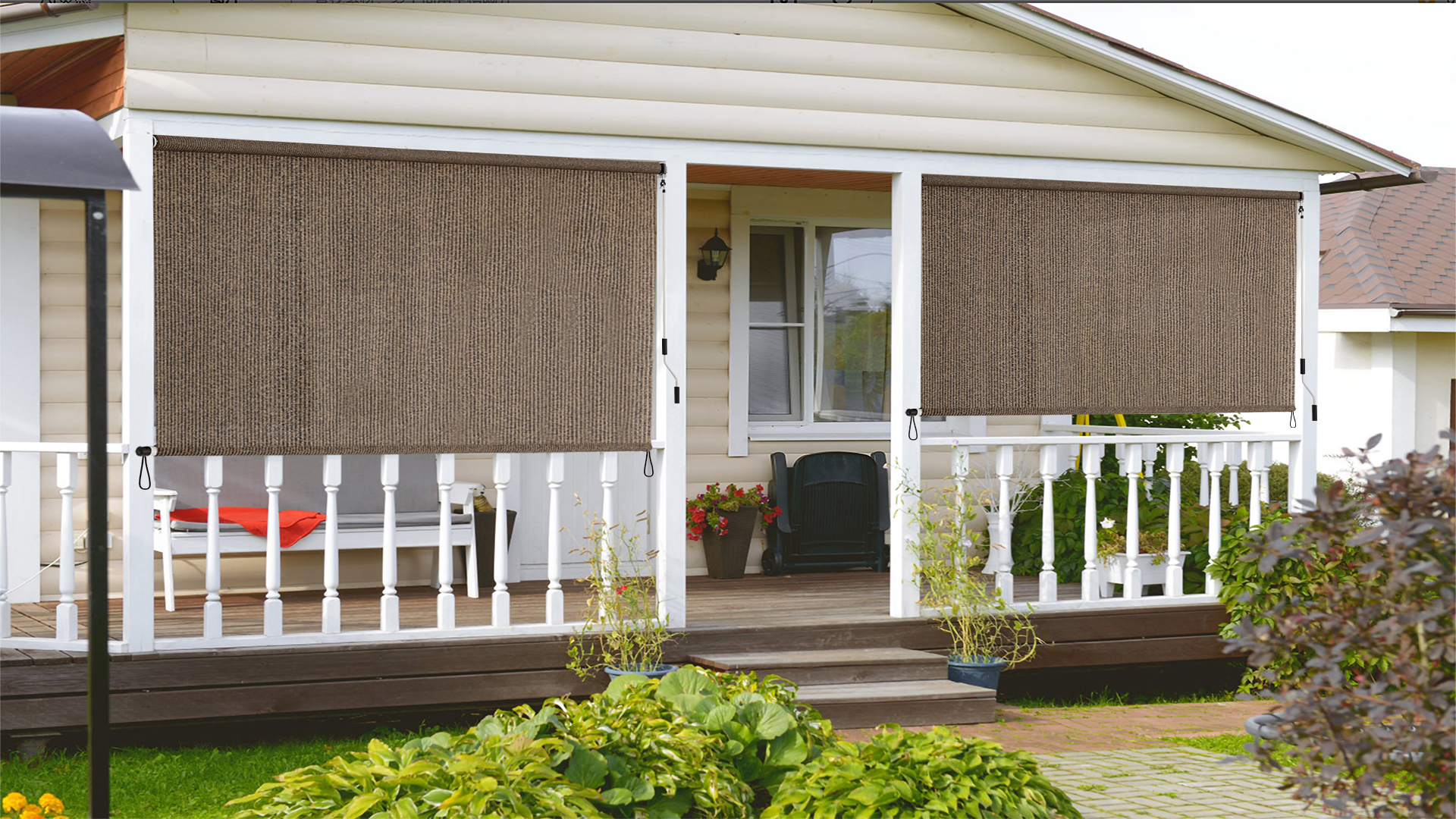 Amazon.com : SMONTER Outdoor Sunshade Roller Shade 8'W x 8'H (96