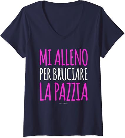 Donna Magliette Divertenti Palestra Fitness Pazzia Frasi Ironiche Maglietta Con Collo A V Amazon It Abbigliamento Frasi Simpatiche Per Personal Trainer