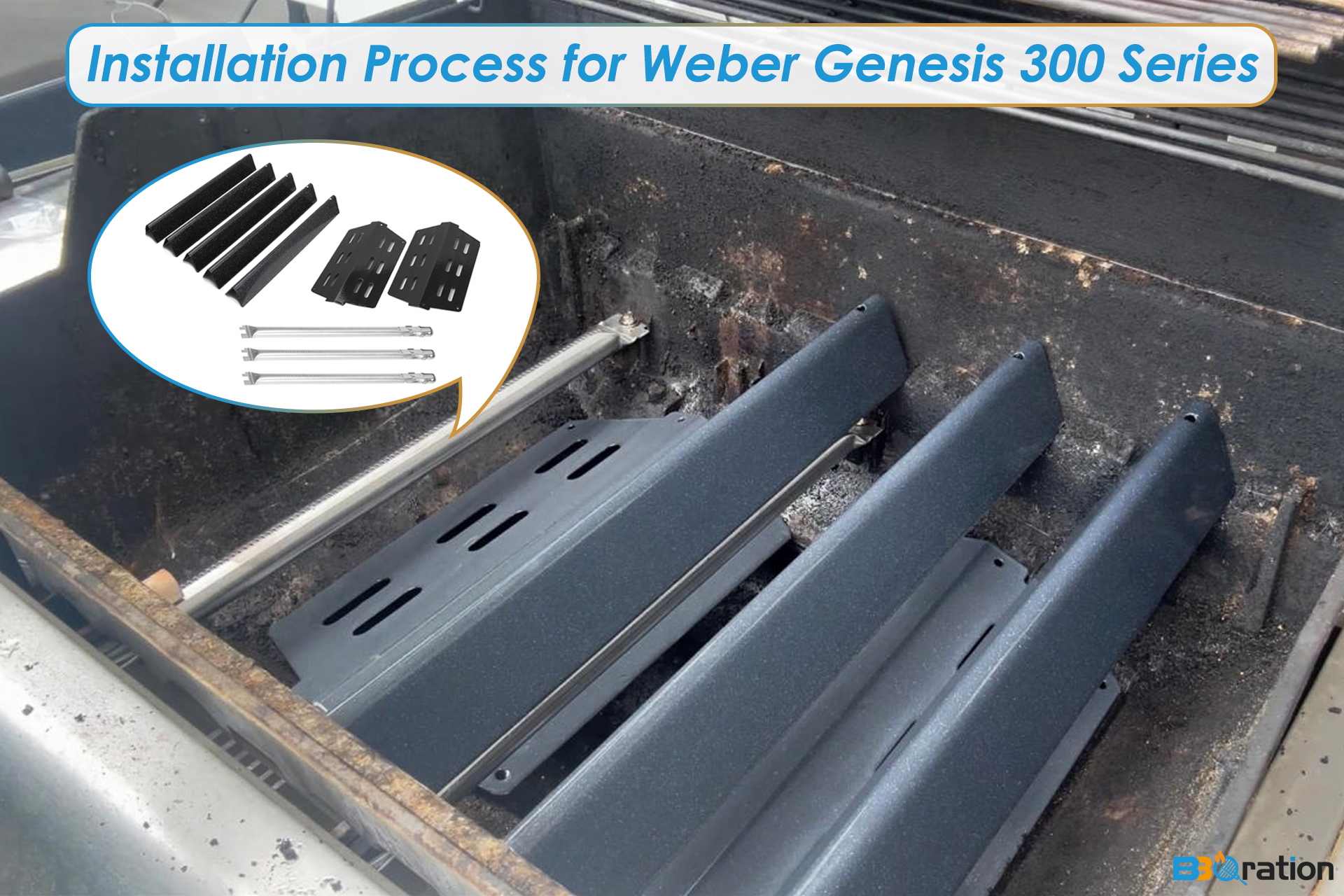 Amazon.com : BBQration Grill Parts for Weber Genesis 300 Series w