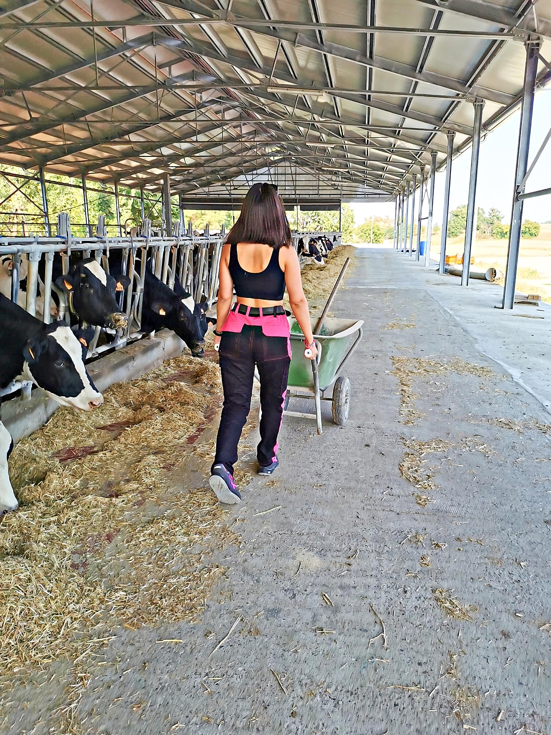 strongAnt Pantalones de Trabajo para Mujer, Totalmente elásticos, con Bolsillos Acolchados en Las Rodillas