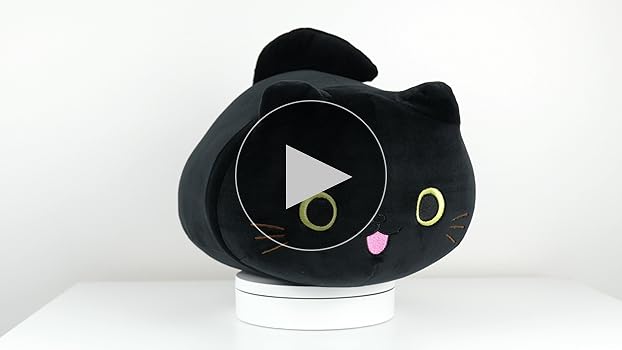 Amazon.com: Pineapple Black Cat Plush Toy, Soft Cat Pillow