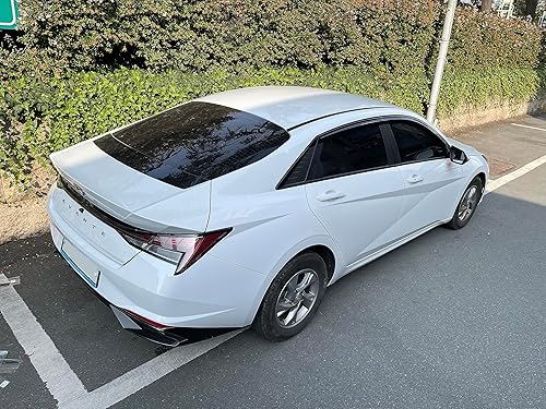 Miniatura 4 de AUTOCLOVER - Juego de 6 viseras laterales para Hyundai Elantra 2021 2022 2023  Deflector de protección fuera del canal de lluvia segura (ahumado)