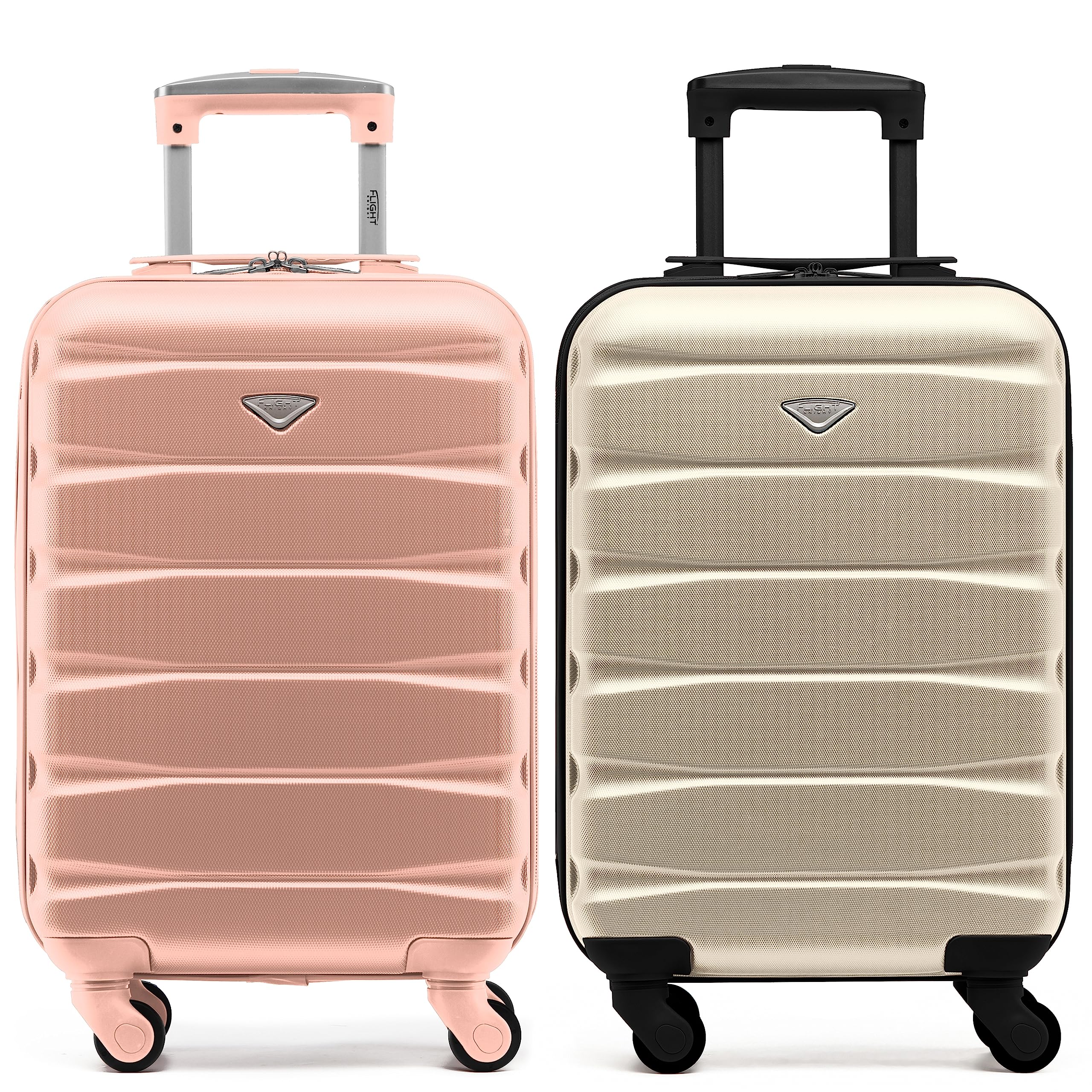 Flight Knight Suitcase Set of 2 Lightweight 4 Wheel ABS Hard Case Cabin Carry On Hand Luggage Approved for Over 100 Airlines Including easyJet, British Airways, Ryanair & Many More 55x35x20cm — view 89