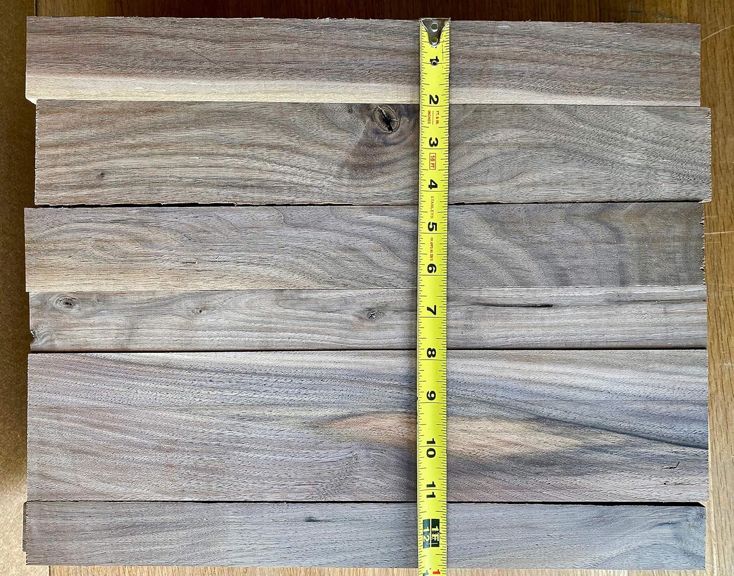 Box of 16" Long Black Walnut Boards. Rustic Wood for Crafts