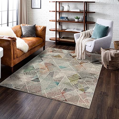 Vista 91 de Mohawk Home Bonilla - Alfombra oriental floral de 5 pies 3 pulgadas x 8 pies, color azul cielo, perfecta para sala de estar, comedor, oficina