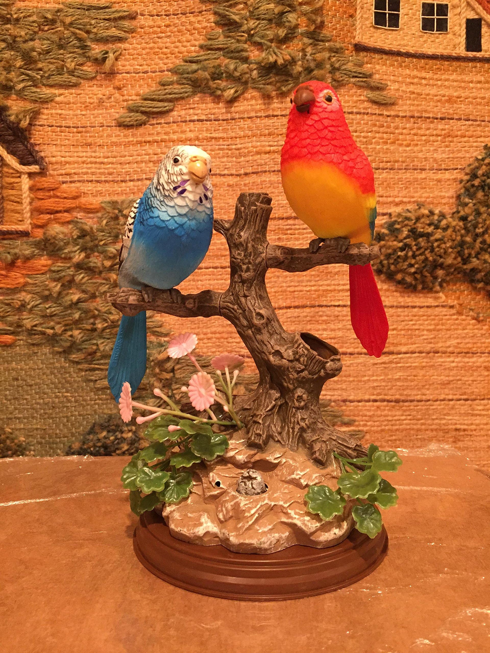 Singing & Chirping Two Canary Birds on a beautiful Tree Branch - Realistic Sounds and Movements