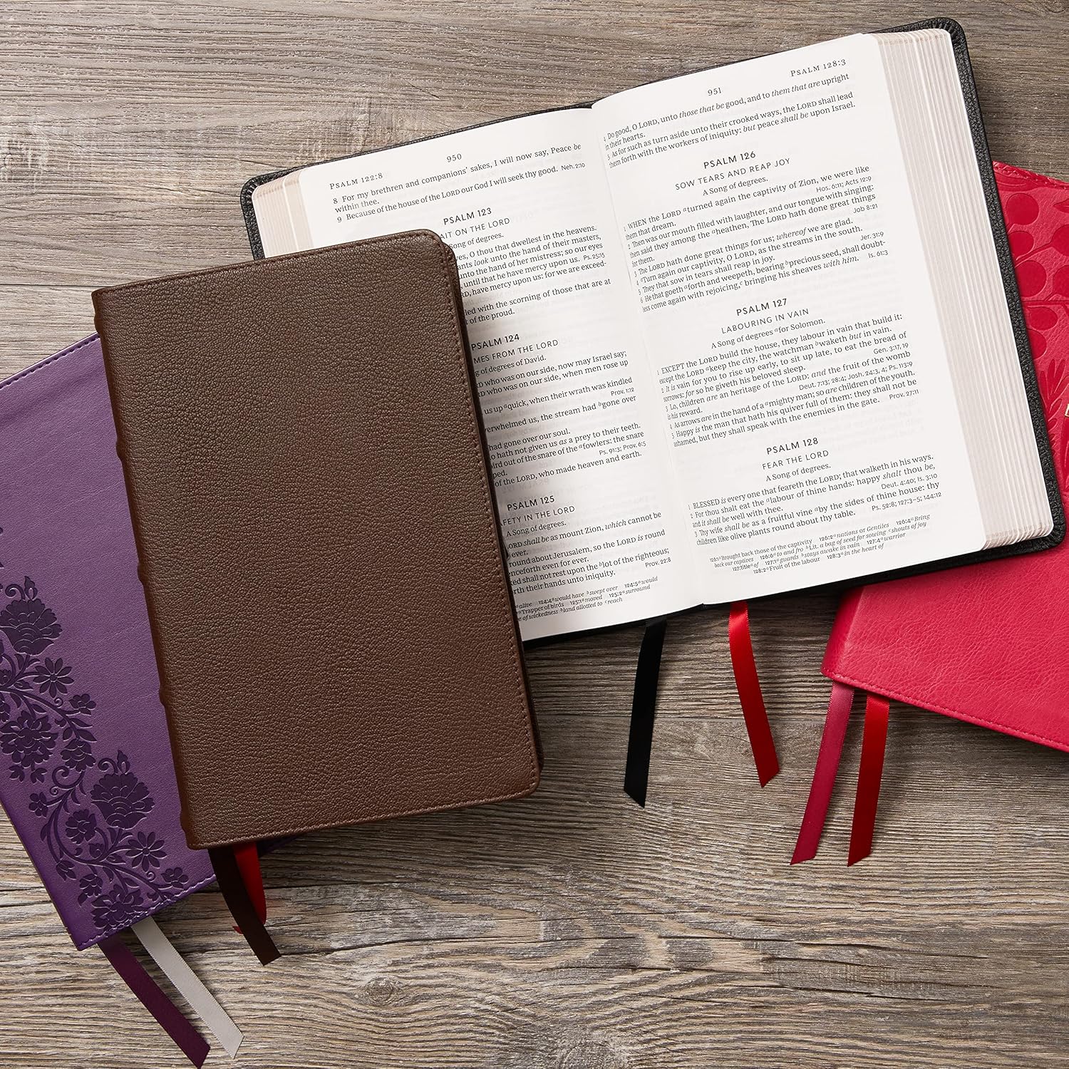 KJV Holy Bible: Large Print Single-Column with 43,000 End-of-Verse Cross References, Brown Genuine Leather, Personal Size, Red Letter, Comfort Print: King James Version      Leather Bound – Large Print, August 2, 2022