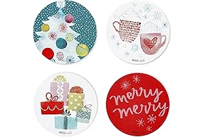 American Greetings Christmas Card Seals Stickers, 500-Count Bulk Kathy Davis Designs Holiday Seals