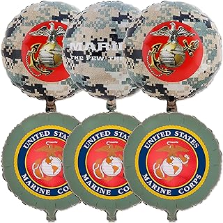 U.S. Marines CAMO & SEAL Party Balloons (6 Pcs.)! 6 Officially Licensed Marines Mylar Balloons! Celebrate your Marines’ Birthday, Homecoming, Graduation & More. by Havercamp.