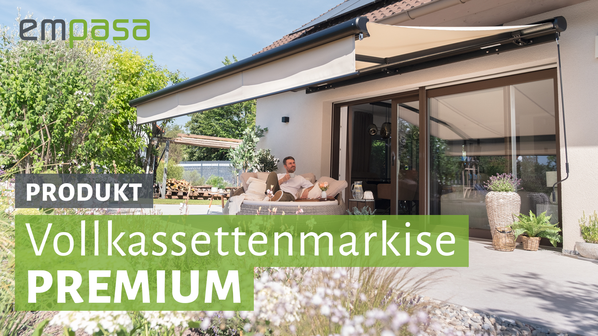empasa Elektrische Vollkassettenmarkise 'Premium' Kassettenmarkise
